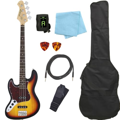 【貴重】レフティー　ベース ブラック ノーメーカー 初心者 LEGEND LJB-Z L/H ベース 初心者12点セット 【島村楽器で一番